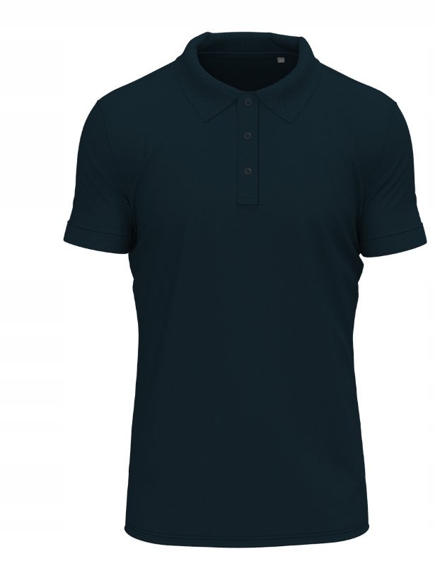Koszulka POLO Męska Polówka Elastic BAWEŁNA STEDMAN 9640 GRANAT Morski XXL