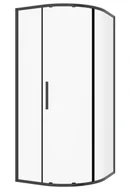 Kabiny prysznicowe - Novoterm Kabina prysznicowa jednoskrzydłowa półokrągła 90x90x195 cm RPS Solid Kerra - miniaturka - grafika 1
