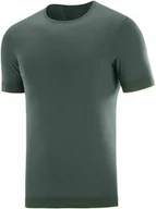 Koszulki sportowe męskie - Salomon Koszulka Outspeed Seamless Wool Green Gables C14999S - miniaturka - grafika 1