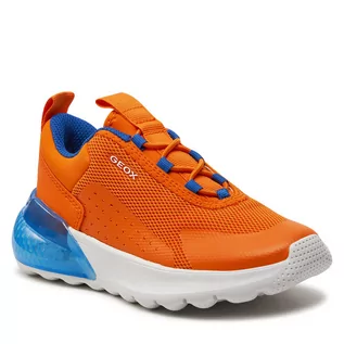 Buty dla chłopców - Sneakersy Geox J Activart Illuminus J45LYA 0149J C2008 S Orange - grafika 1