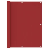 Parawany - vidaXL Parawan balkonowy, czerwony, 120x600 cm, tkanina Oxford vidaXL - miniaturka - grafika 1