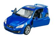Samochody i pojazdy dla dzieci - Welly Hyundai Genesis Coupe Niebieski 1:34 Samochód Nowy Metalowy Model - miniaturka - grafika 1