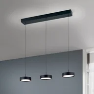 Lampy sufitowe - ORION Lampa wisząca LED Teide, czarna, metalowa, regulowana wysokość - miniaturka - grafika 1