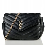 Torebki damskie - TOREBKA LISTONOSZKA FEMESTAGE Pikowana kopertówka - miniaturka - grafika 1