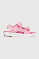 Buty dla dziewczynek - Puma sandały dziecięce Puma Evolve Sandal Jr kolor różowy - miniaturka - grafika 1