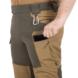 Helikon - Spodnie outdoorowe Hybrid Outback Pants - DuraCanvas - Coyote / Czarne - SP-HOP-DC-1101A - Odzież taktyczna i umundurowanie - miniaturka - grafika 5