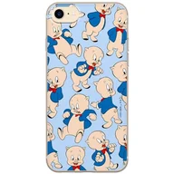 Etui i futerały do telefonów - ERT GROUP etui na telefon Iphone 7/8/ SE 2/ SE 3, case oryginalny i oficjalnie licencjonowany przez Looney Tunes, wzór Porky Pig 001, optymalnie dopasowane, plecki z TPU częściowo przeźroczyste - miniaturka - grafika 1