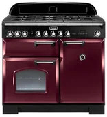 Kuchenki gazowo-elektryczne - Falcon Classic Deluxe 100 Żurawinowy chrom - miniaturka - grafika 1