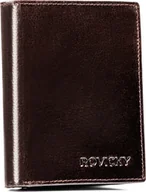 Portfele - Rovicky Portfel męski ze skóry naturalnej w orientacji pionowej bez zapięcia - Rovicky NoSize - miniaturka - grafika 1