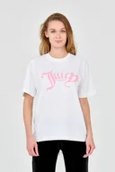 Koszulki i topy damskie - JUICY COUTURE Biały t-shirt damski Amanza - Juicy Couture - miniaturka - grafika 1