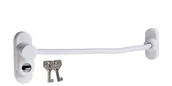 Akcesoria do okien - Zabezpieczenie okienne PENKID cable lock P9016 białe montowane wewnątrz na ramie okna, działające na zasadzie łańcuszka drzwiowego, - miniaturka - grafika 1