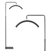 Lampy kosmetyczne - Lampa kosmetyczna podłogowa bezcieniowa Moon led do zabiegów kosmetycznych czarna - miniaturka - grafika 1