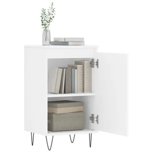 Szafki, 2 szt., białe, 40x35x70 cm, materiał drewnopochodny Lumarko! - Szafki do salonu - miniaturka - grafika 5
