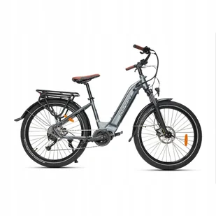 Rower elektryczny Jobobike Lyon rama 16,5 cala aluminium koło 26 " szary - Rowery elektryczne - miniaturka - grafika 1