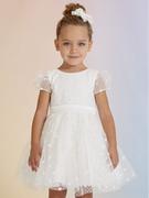 Sukienki i spódniczki dla dziewczynek - Abel & Lula Sukienka elegancka 5023 Biały - miniaturka - grafika 1
