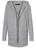 Swetry damskie - Vero Moda Kardigan "Doffy" w kolorze szarym - miniaturka - grafika 1