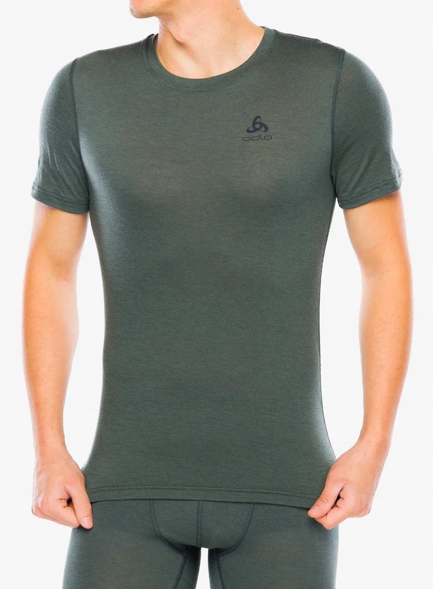 Koszulka termoaktywna Odlo Merino 160 BL Top Crew Neck SS - Urban Chic (L)