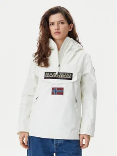 Napapijri Kurtka anorak Rainforest NP0A4G7F Biały Regular Fit - Kurtki damskie - miniaturka - grafika 1