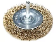 Akcesoria do elektronarzędzi - Dedra Szczotka druciana tarczowa mosiądzowana 75mm z trzpieniem F31-075 2401do2550_uz-103-uniw - miniaturka - grafika 1