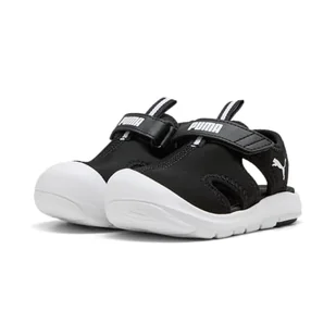 PUMA Unisex Baby Fun Racer Sandał V Inf Slide, Czarna puma, biała puma, 19 EU - Buty dla chłopców - miniaturka - grafika 1