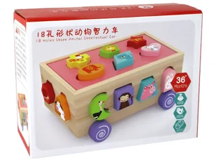 Drewniany Sorter Edukacyjny Kształty Figury Geometryczne - Sortery dla dzieci - miniaturka - grafika 7