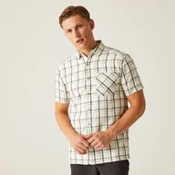 Koszule męskie - Regatta Męska koszula z krótkim rękawem Mindano VIII Srebrny, Cotton, Rozmiar: M - miniaturka - grafika 1