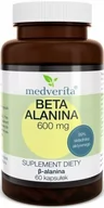Witaminy i minerały - Medverita, Beta Alanina 600mg 60 kaps. - miniaturka - grafika 1