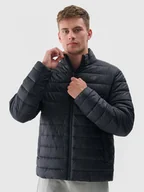 Kurtki męskie - Męska kurtka puchowa pikowana 4F 4FWAW24TDJAM483 - czarna - miniaturka - grafika 1
