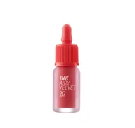 Błyszczyki do ust - Peripera Ink Airy Velvet Lip Tint 007 Heart Grapefruit Tint do ust w grejpfrutowej czerwieni i satynowym wykończeniu - miniaturka - grafika 1
