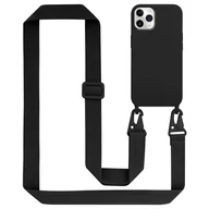Etui i futerały do telefonów - Łańcuszek Etui Do Apple iPhone 11 PRO Pokrowiec w LIQUID CZARNY Silicone TPU Obudowa Ochronny Cadorabo - miniaturka - grafika 1