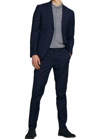 JACK&JONES GARNITUR ELEGANCKI GRANATOWY MARYNARKA SPODNIE 54 2AB