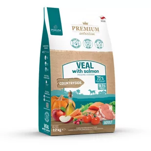 Pokusa Veal With Salmon Cielęcina Z Łososiem Adult 12Kg Dla Dorosłych Psów - Sucha karma dla psów - miniaturka - grafika 1