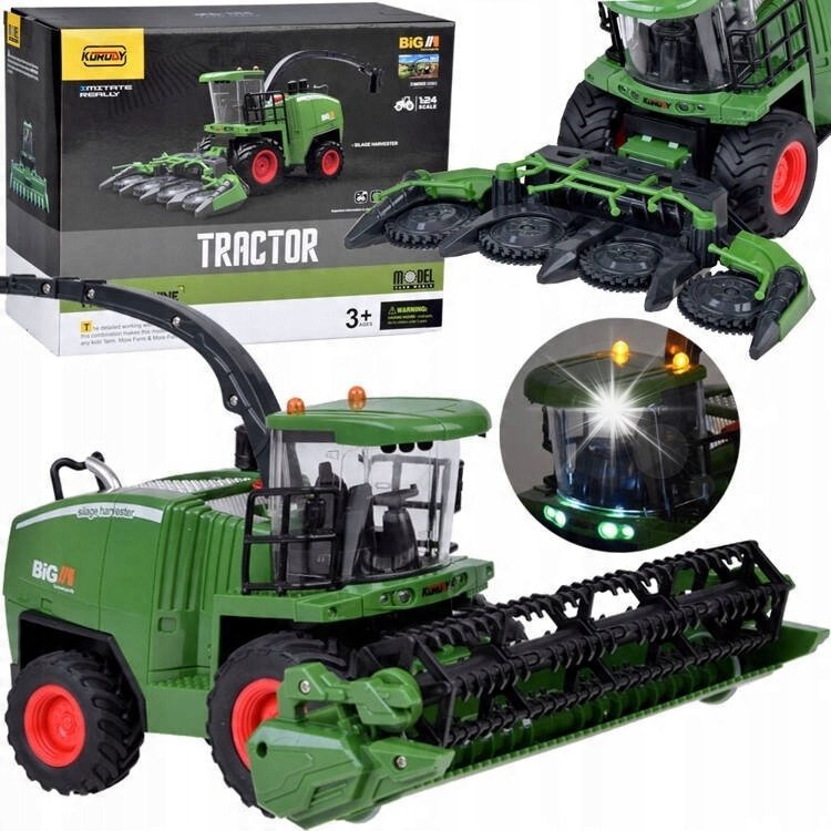 Kombajn traktor wielofunkcyjny efekty dźwiękowe świetlne ZA5216