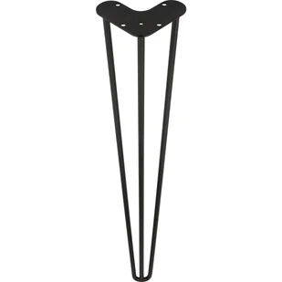 Noga meblowa metalowa 71 cm czarna - Meble modułowe i akcesoria - miniaturka - grafika 1