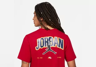 Nike Air Jordan Jumpman Graphic Crew Tee Gym Red - Koszulki męskie - miniaturka - grafika 1
