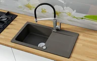 Zlewozmywaki - Exclusive Of Style Zlew Granitowy Laneo Beton Ciemny - miniaturka - grafika 1