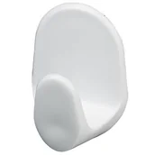 Wieszaki łazienkowe - Wieszaczek samoprzylepny 3 sztuki biały - miniaturka - grafika 1