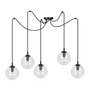 Emibig GIGI 5 BL TRANSPARENT 936/5 lampa wisząca 5x40W/E14 IP20 936/5 - Lampy sufitowe - miniaturka - grafika 1