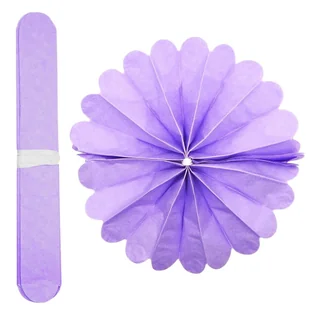 20x Pompon Ozdobny Z Bibuły 13x24 cm Wrzosowy B - Prace ręczne dla dzieci - miniaturka - grafika 1