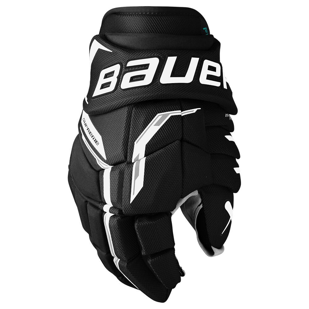 Rękawice hokejowe Bauer Supreme FUSE Black/White Intermediate 12″