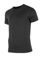 Koszulki sportowe męskie - 4F T-shirt funkcyjny w kolorze antracytowym - miniaturka - grafika 1