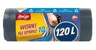 Worki na śmieci - Gosia Amigo Worki Na Śmieci 120l 10szt Czarne 7865 - miniaturka - grafika 1