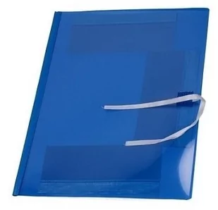 Teczka plastikowa wiązana A4 NIEBIESKA PVC - Teczki i skoroszyty - miniaturka - grafika 1