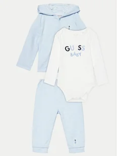 Guess Komplet bluza, body i spodnie dresowe H4YW12 KCCC0 Niebieski Regular Fit - Komplety dla niemowląt - miniaturka - grafika 1