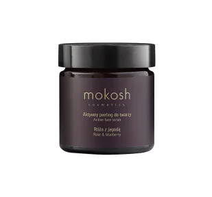 Mokosh Mokosh Active Face Scrub Aktywny peeling do twarzy róża z jagodą 60 ml - Peelingi i scruby do twarzy - miniaturka - grafika 1