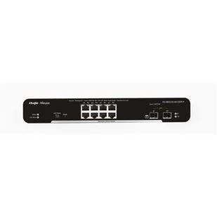 Ruijie Networks RG-NBS3100-8GT2SFP-P łącza sieciowe Zarządzany L2 Gigabit Ethernet (10/100/1000) Obsługa PoE Czarny RG-NBS3100-8GT2SFP-P - Switche - miniaturka - grafika 1