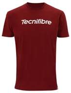 Koszulki sportowe męskie - Koszulka męska Tecnifibre  Club Cotton Tee Cardinal XXL - miniaturka - grafika 1