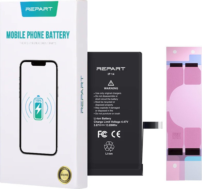 Bateria zastępcza TRADEBIT REPART kompatybilna z Apple iPhone 14 - Li-Ion - 3590 mAh - Bateria zastępcza o dużej pojemności