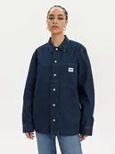 Koszule damskie - Lee Koszula jeansowa Workwear 112349344 Granatowy Loose Fit - miniaturka - grafika 1