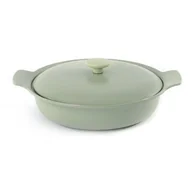 Naczynia żaroodporne - Berghoff Patelnia żeliwna z pokrywą 28cm RON Zielona 3900043 - miniaturka - grafika 1